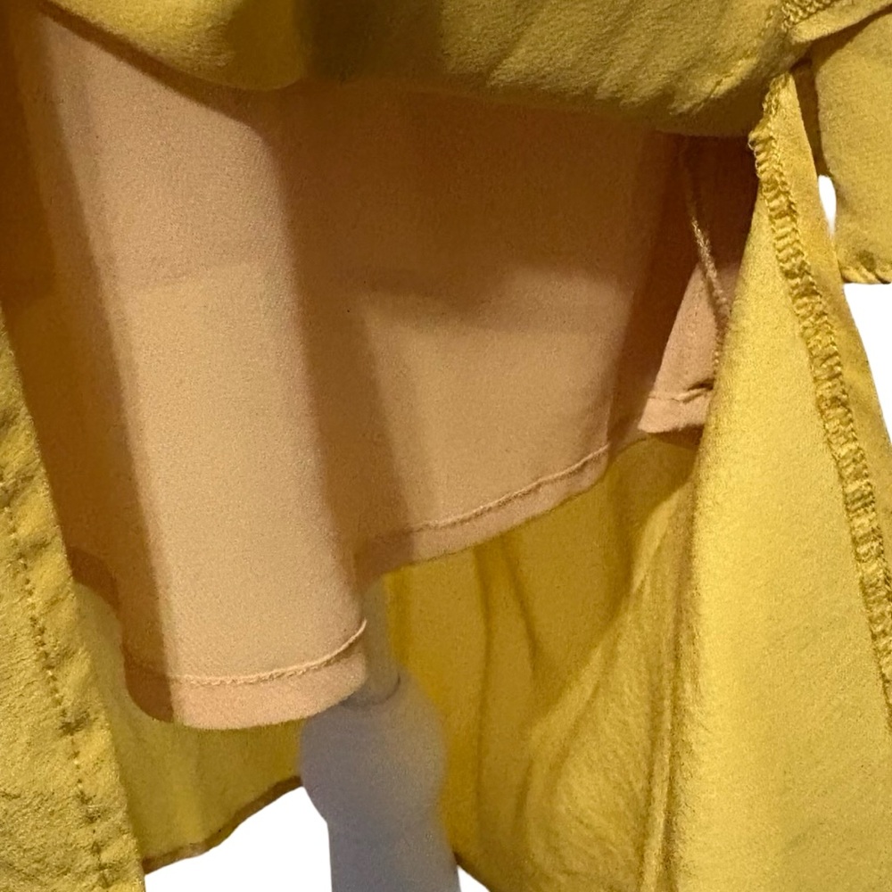NWT Goldhawk Mustard Silk Dress - Picture 11 of 11